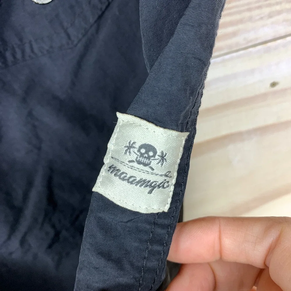 Maamgic Swim Trunks Mens XL Black Solid Mesh Lined Drawstring Board Shorts Beach